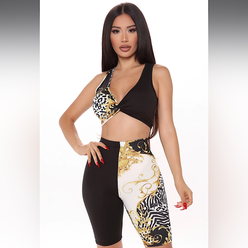 NEW Size Small biker shorts set